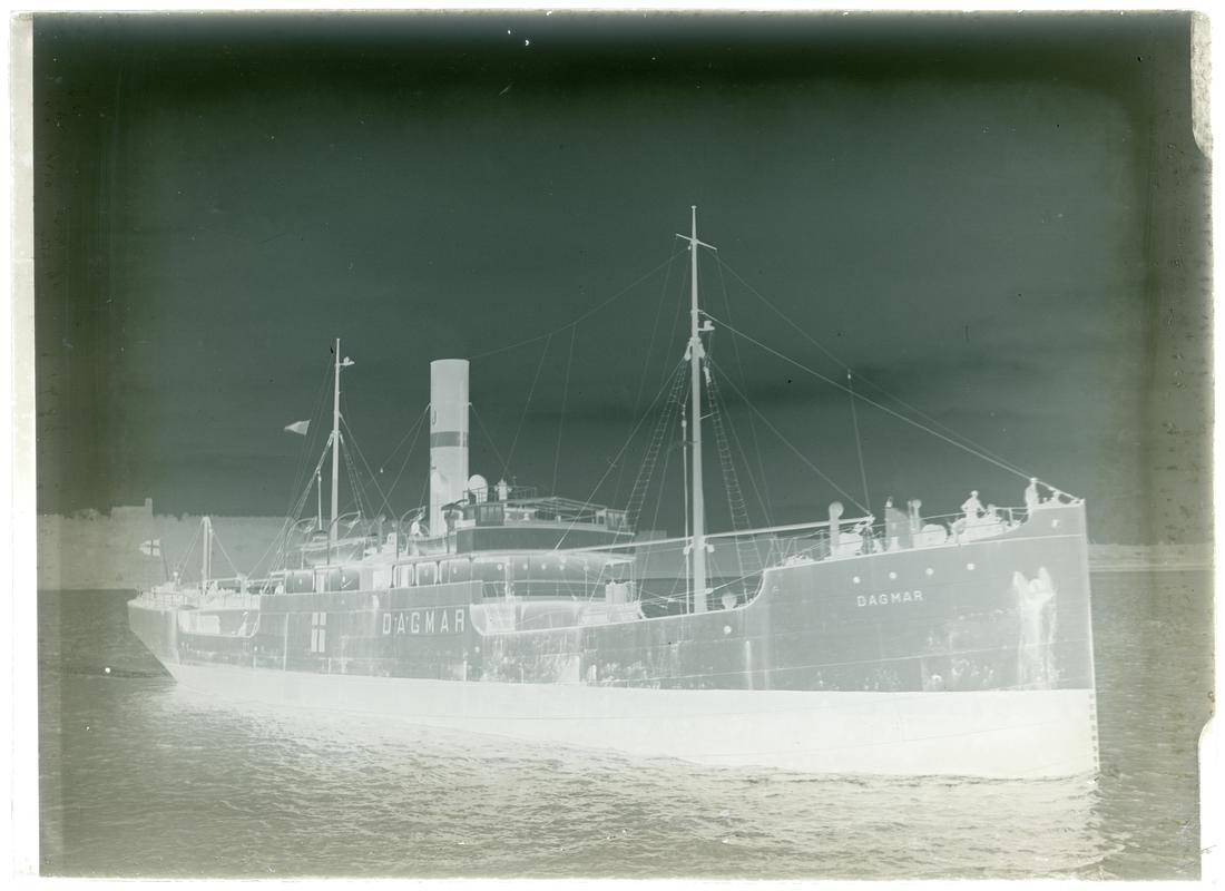 S.S. DAGMAR, glass negative