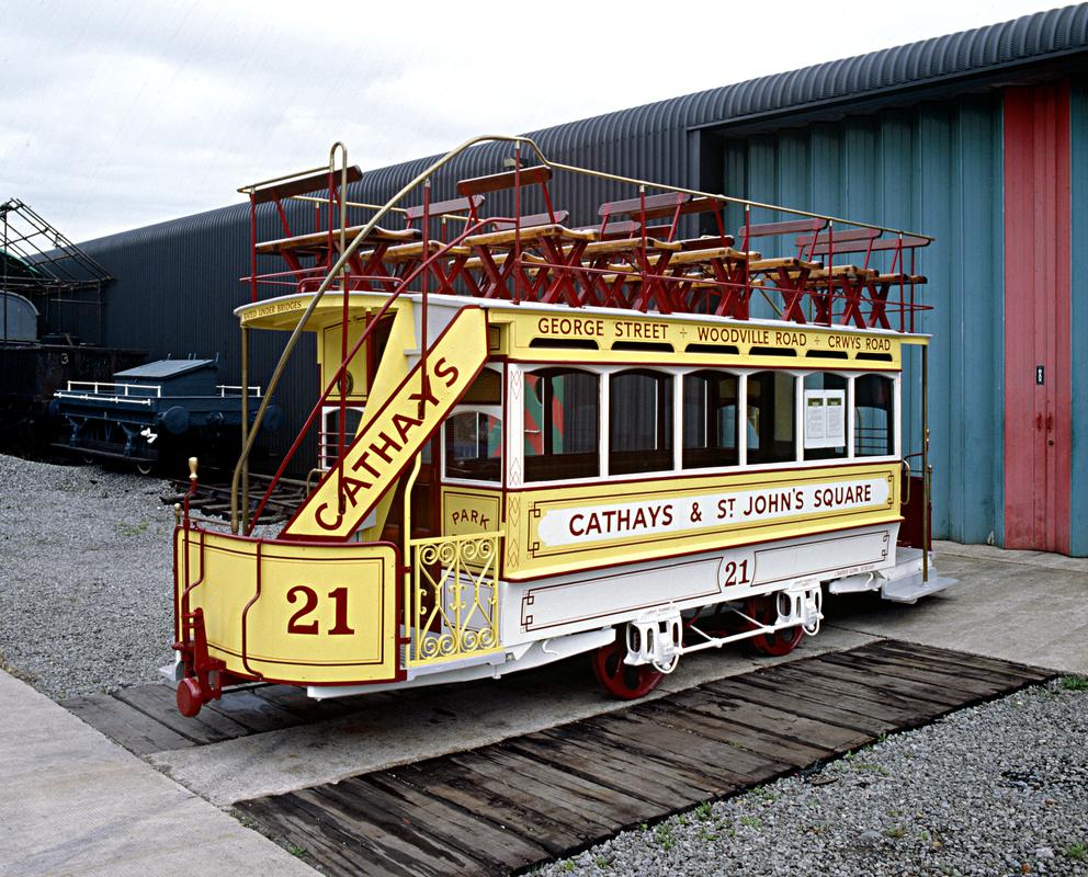 Cardiff horse tram number 21