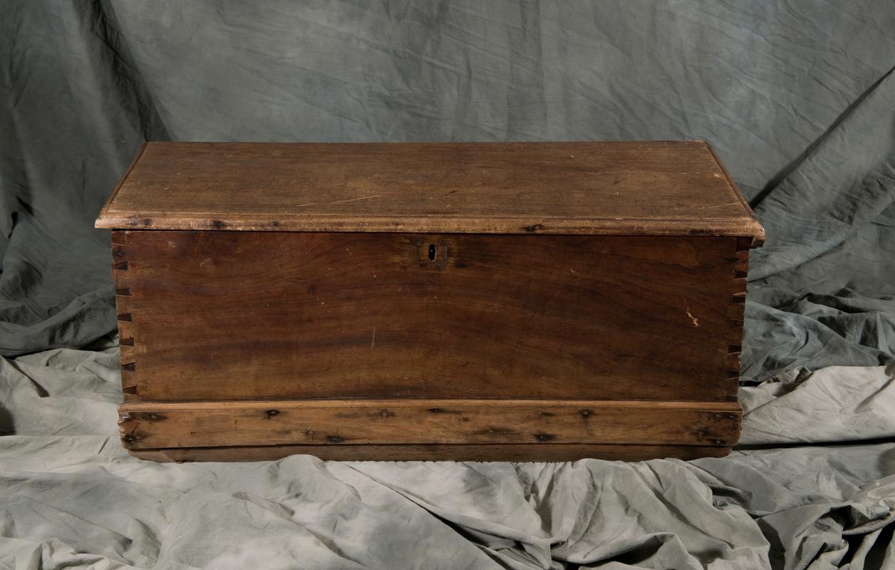 Sea chest belonging to Captain Thomas Williams of Neyland Pembs