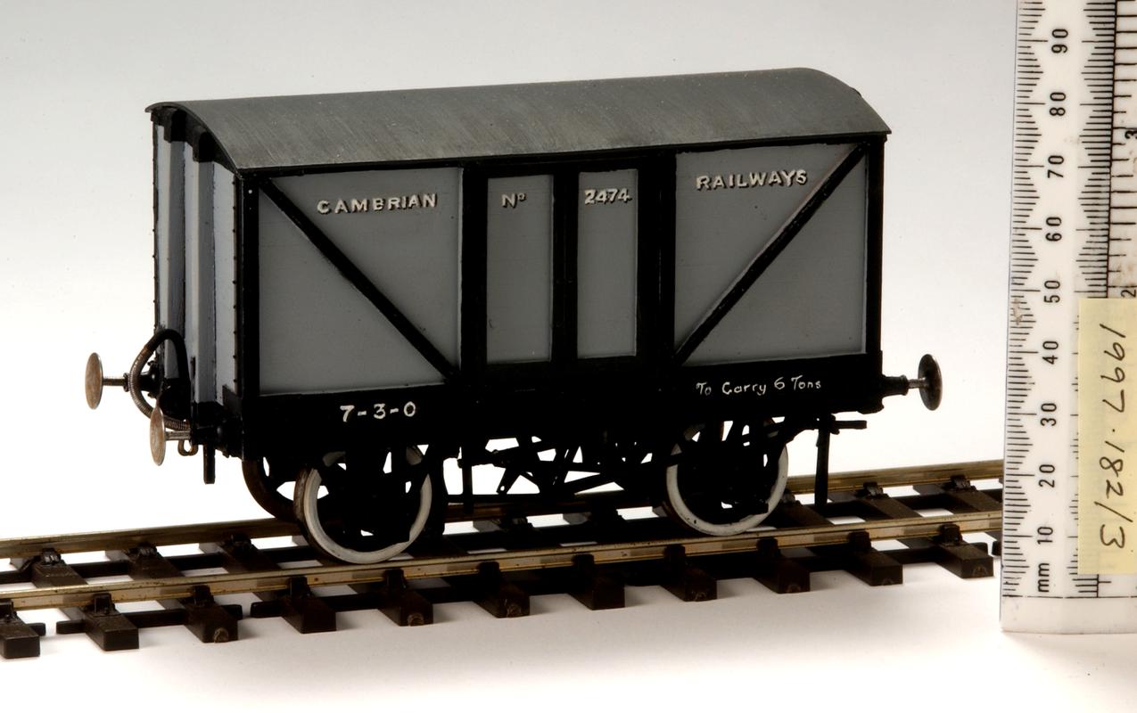 Cambrian Railways 6-ton goods van model