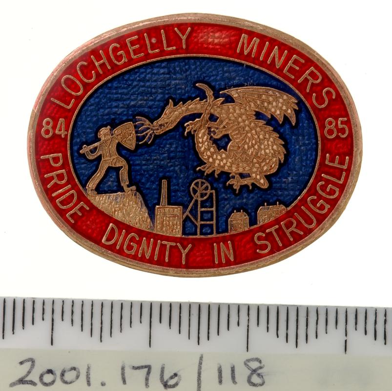 N.U.M Scottish Area badge