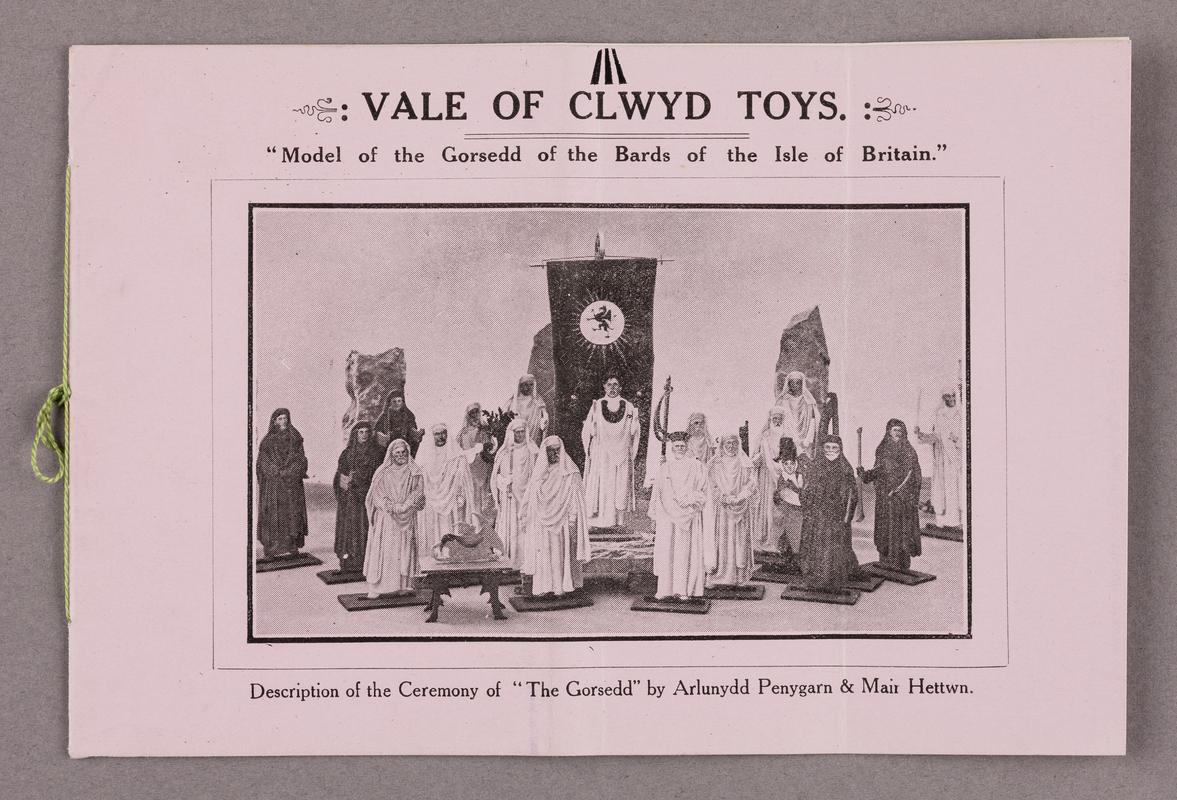 Leaflet relating to the Vale of Clwyd Toy Factory Gorsedd factory