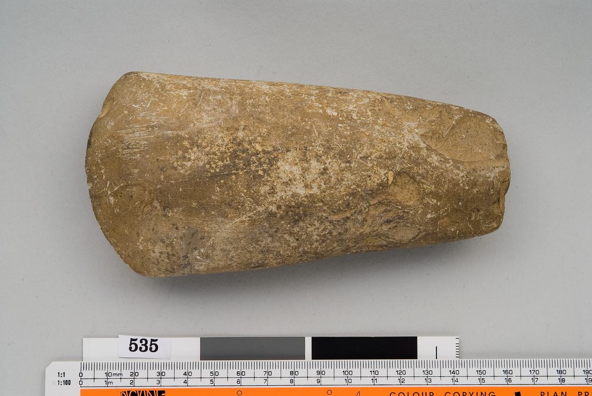 Neolithic stone axehead roughout