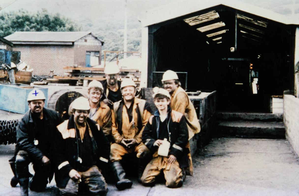 Miners at Blaenant drift