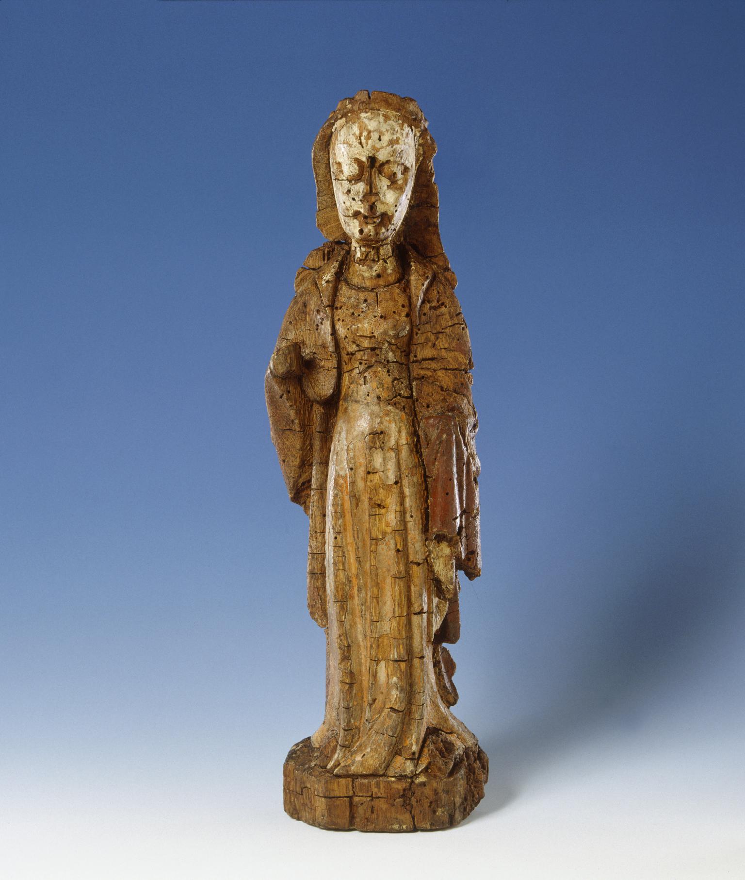 Medieval wooden rood figure