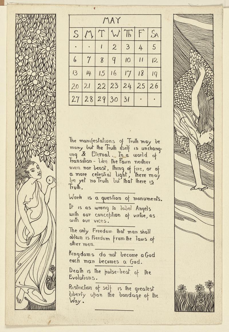 Calendar for May 1918