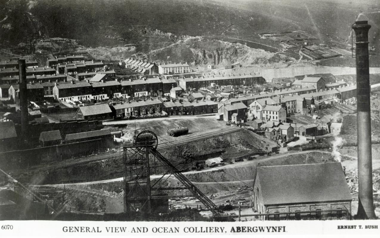 Postcard : &quot;General view of Ocean Colliery&quot;