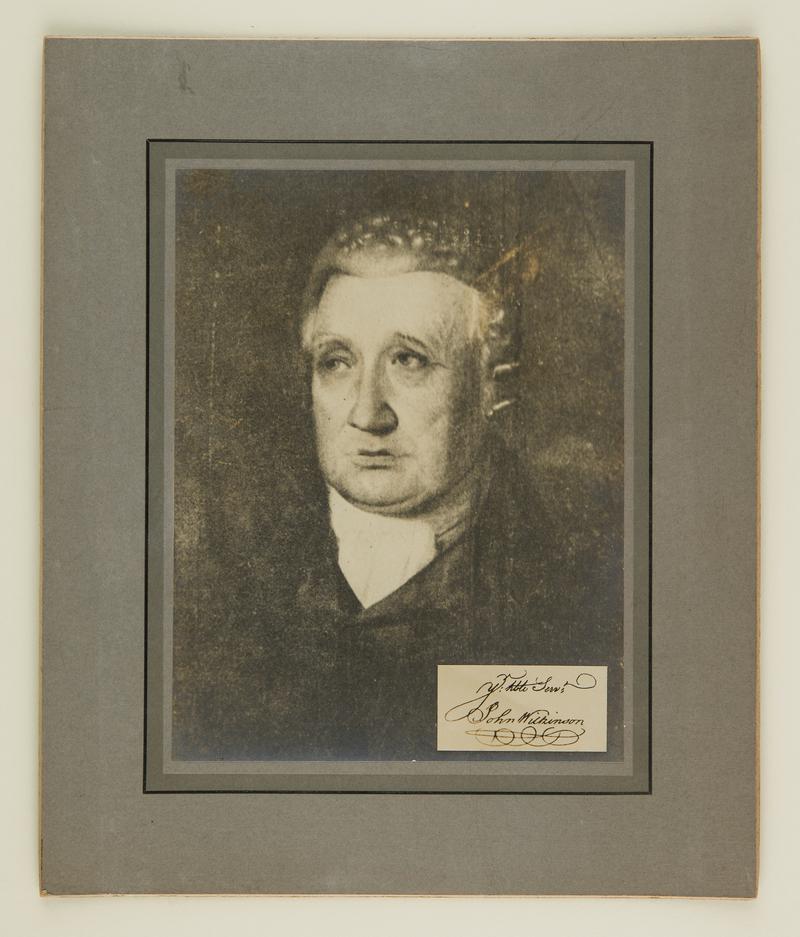Photograph of a drawing of a portrait of John Wilkinson