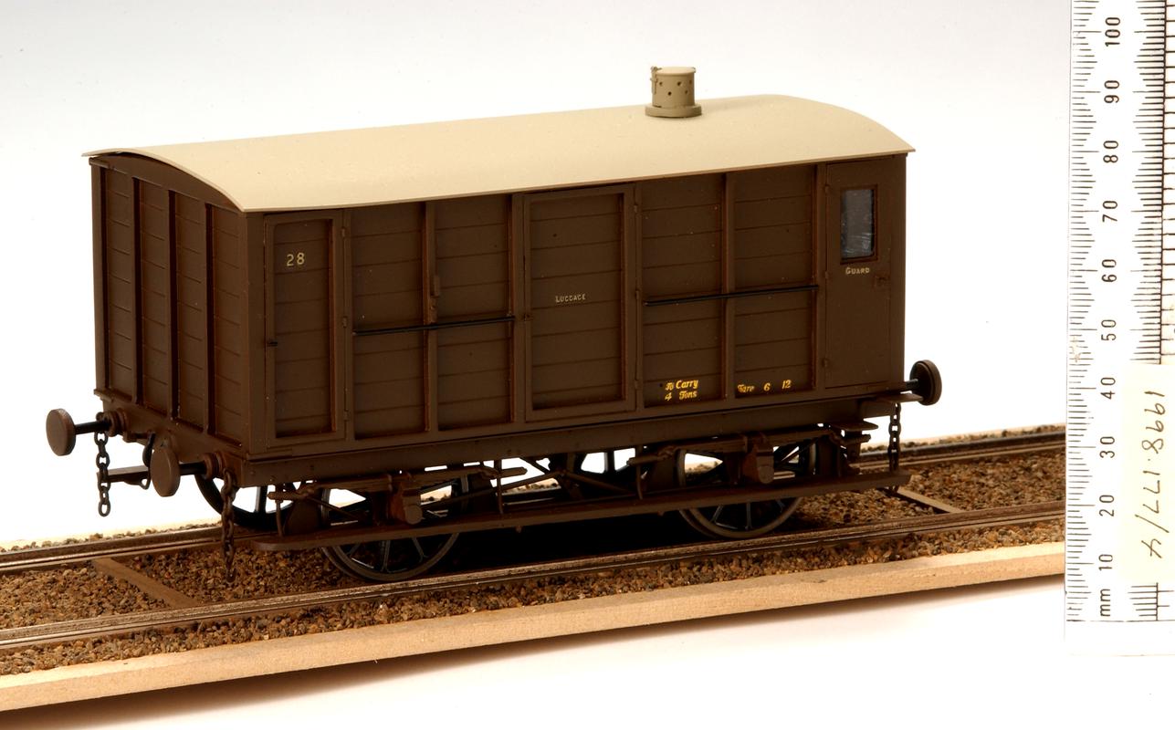 Vale of Neath Railway luggage van model