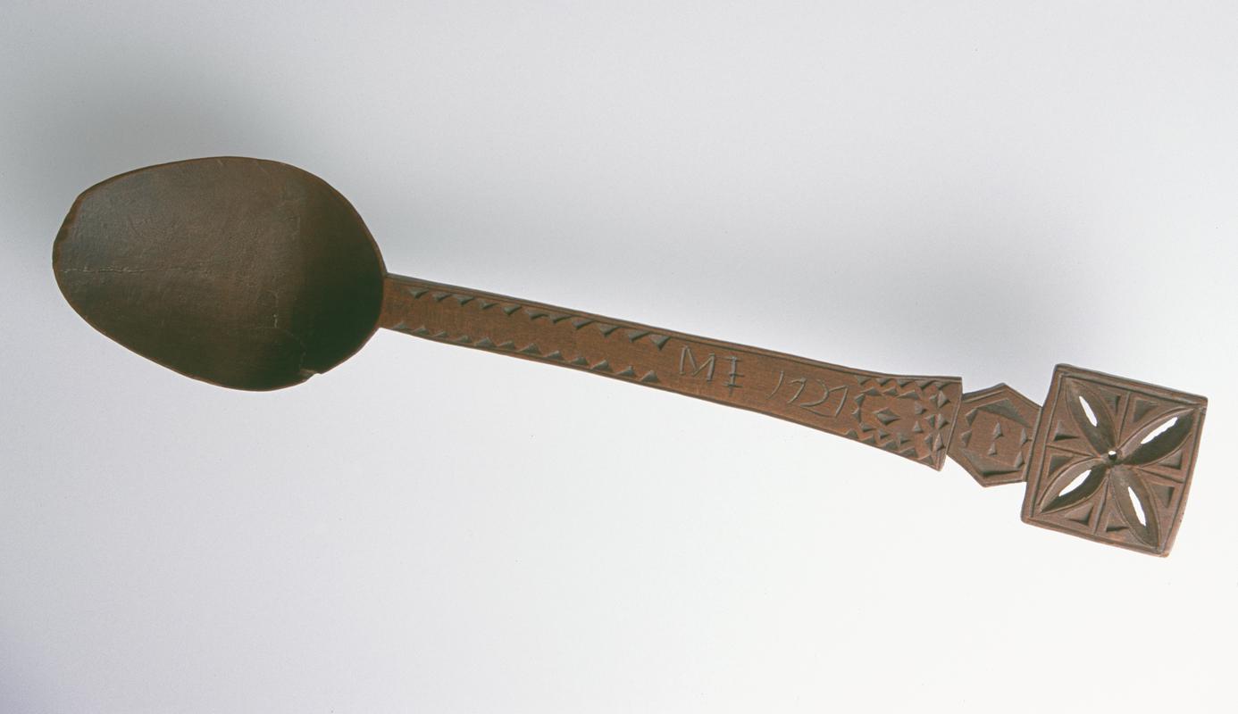 Lovespoon with decorated handle and inscription