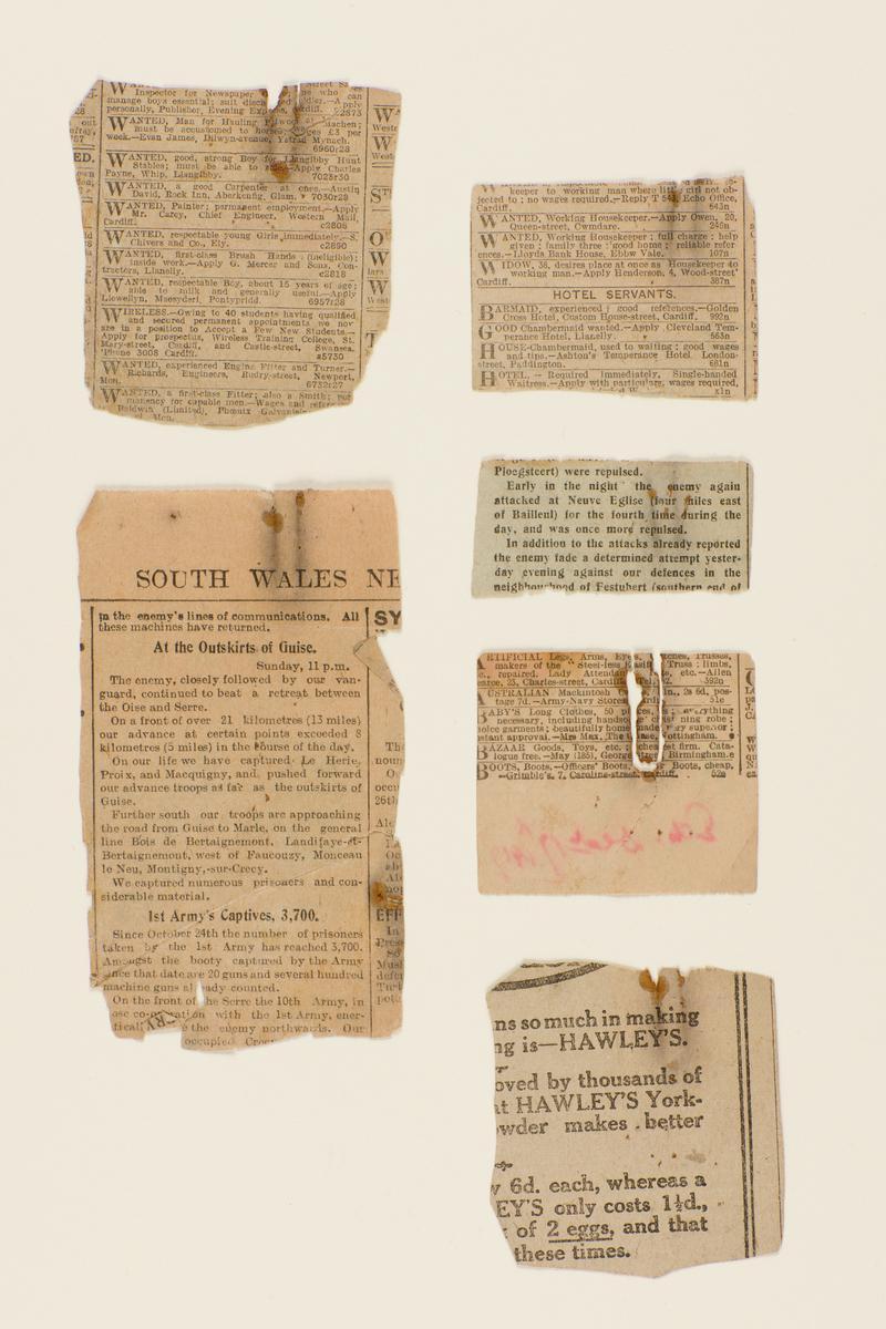 Newspaper cuttings