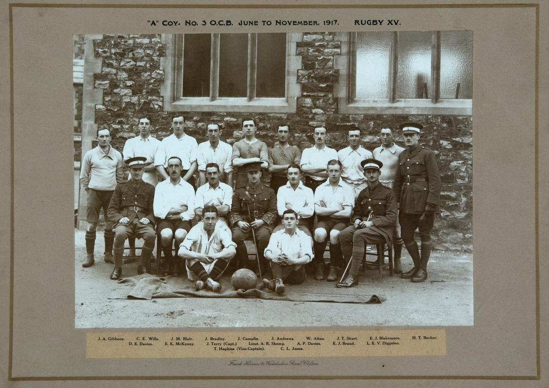 Rugby photograph, 1917