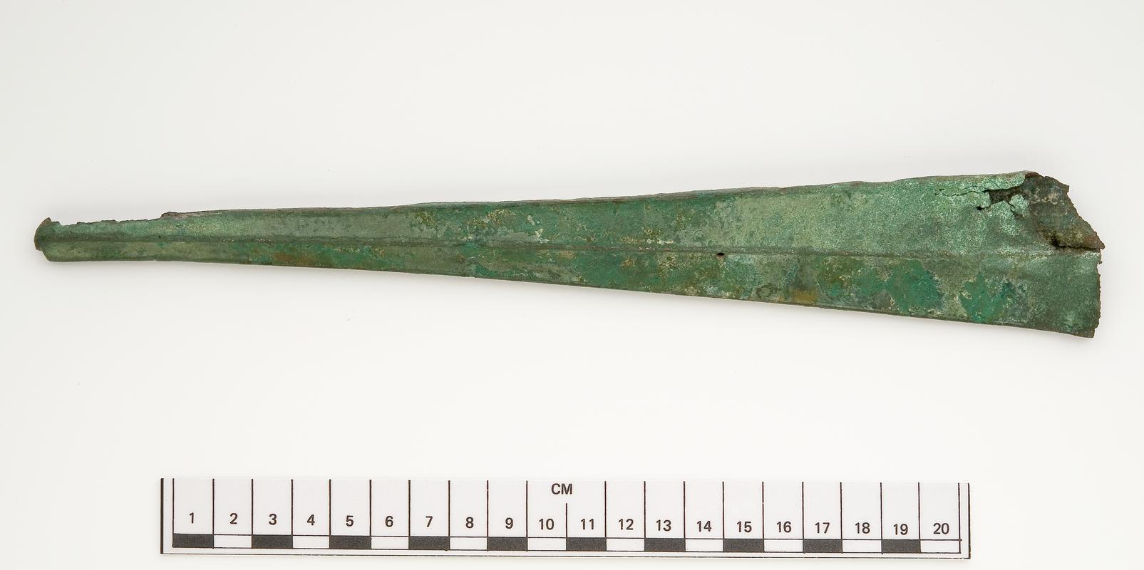 Late Bronze Age bronze sword chape