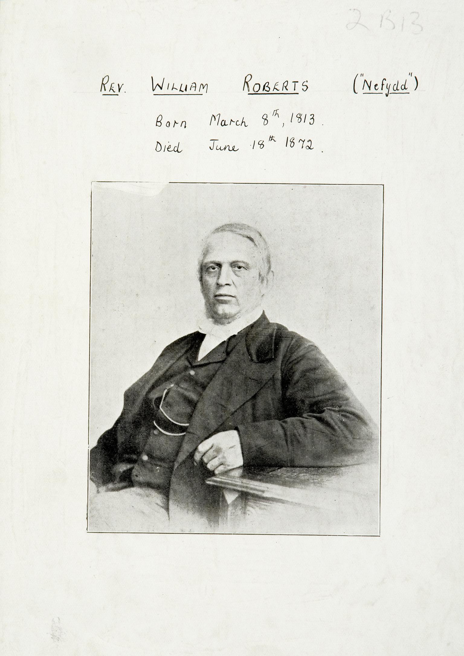 Rev. William Roberts ("Nefydd") (print)