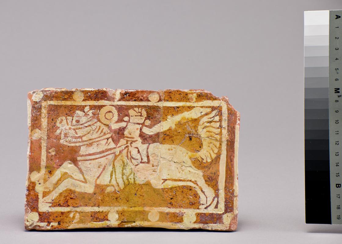 Medieval ceramic floor tile