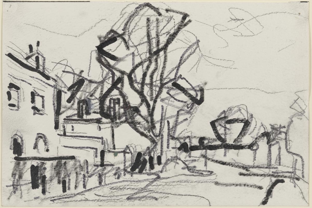 Study for 'Park Village East, Winter'