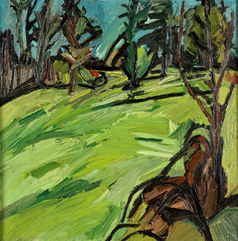 Green Landscape with Trees