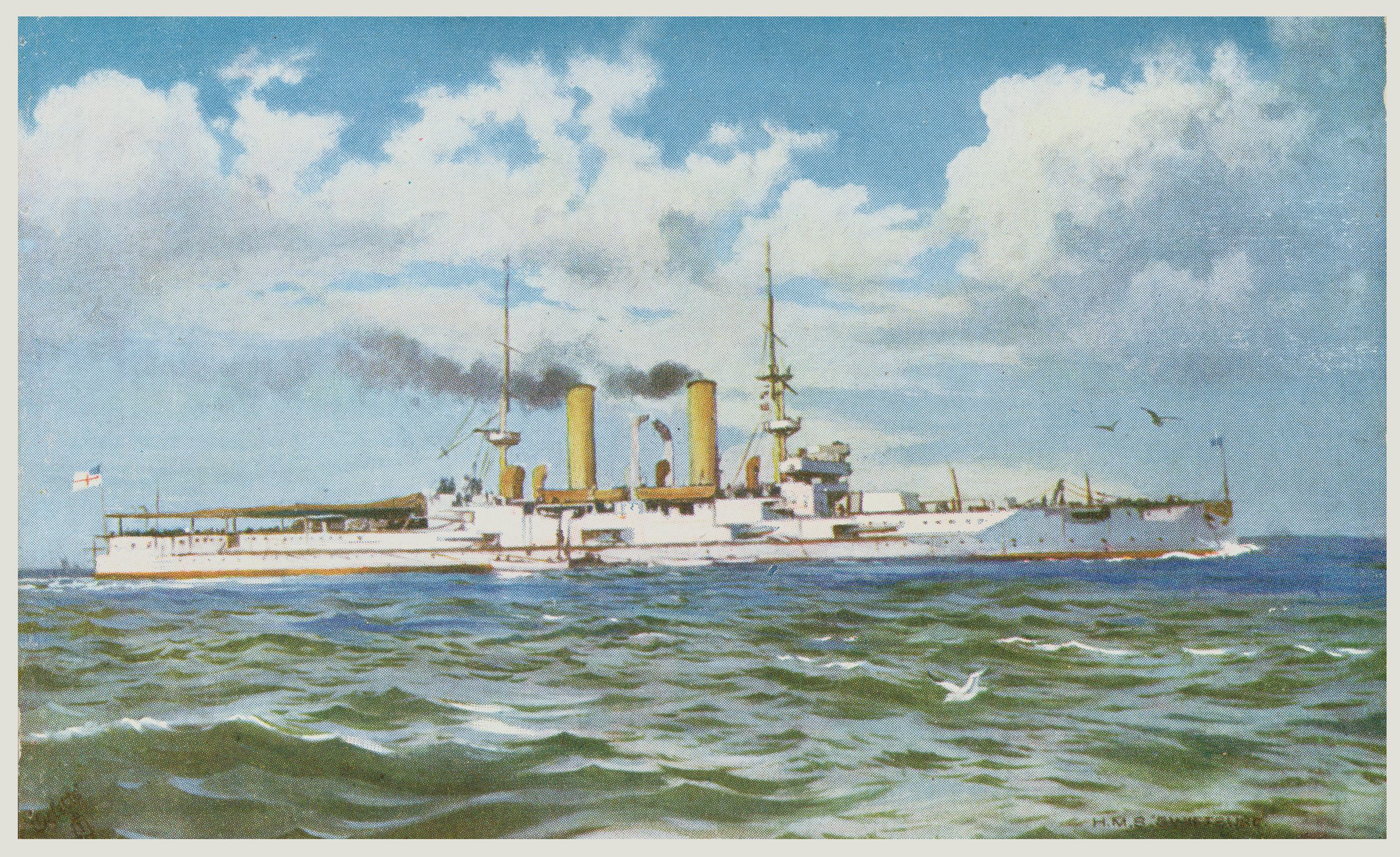 H.M.S. SWIFTSURE (postcard)