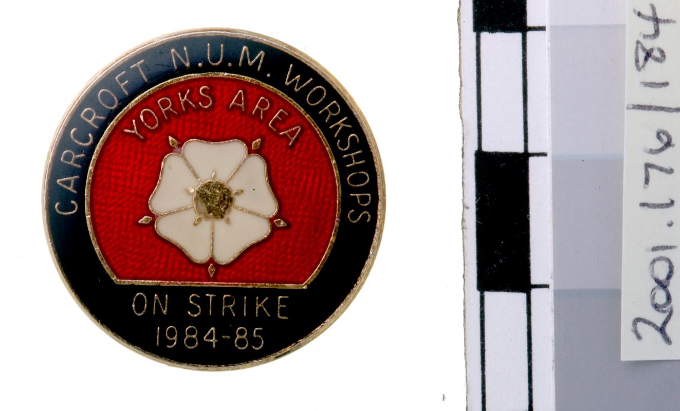N.U.M Yorks Area badge