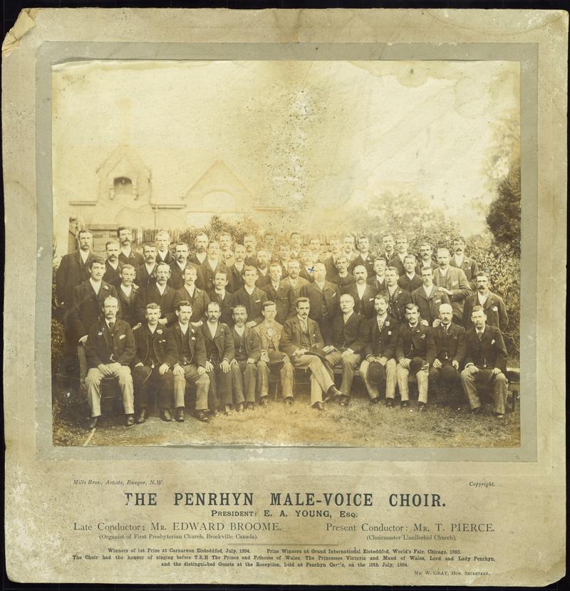 Penrhyn male voice choir, photograph