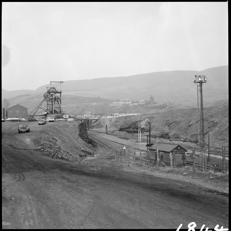 Black and white film negative showing a surface view of Wyndham Western Colliery.  &#039;Wyndham 15/4/80&#039; is transcribed from original negative bag.