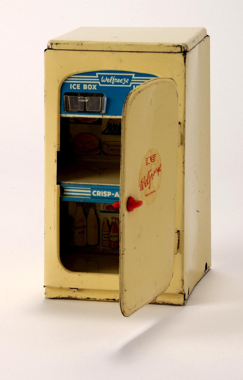 Tinplate toy refrigerator by Wells (England)