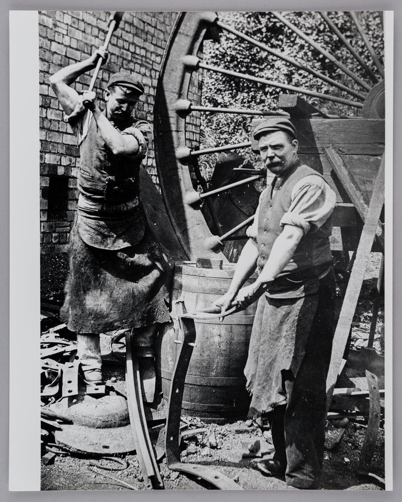 Blacksmiths at Lewis Merthyr Colliery, 1905.