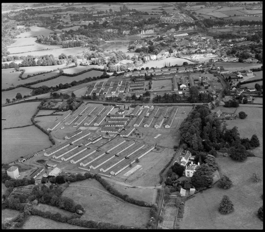 Aerial view of Chepstow Hospital.