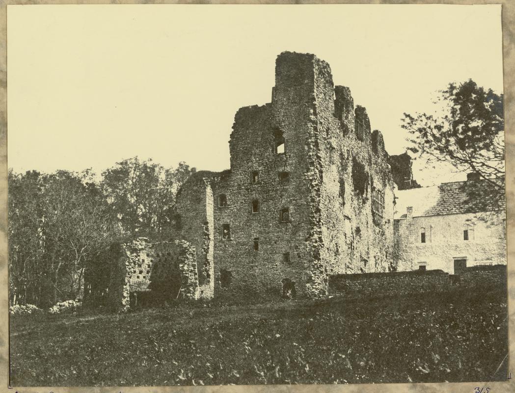 Oxwich Castle - North view (1855-1860)