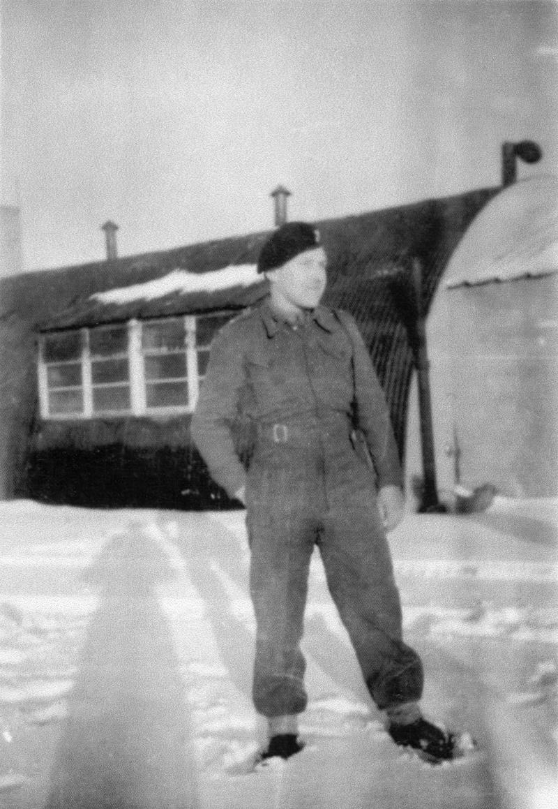 Mr A. Julke as a member of the 1st Armoured Division, c.1943