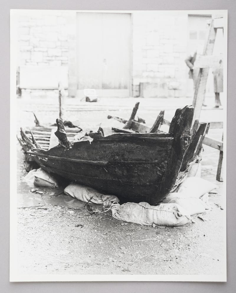 Photographic Print of Llyn Padarn slate carrying boat