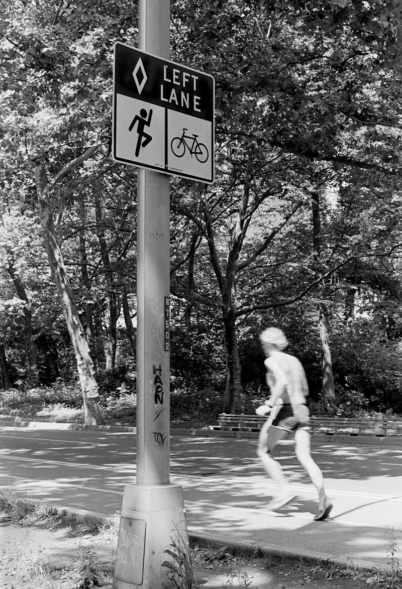 USA. NEW YORK. Keeping fit in Central Park. 1980