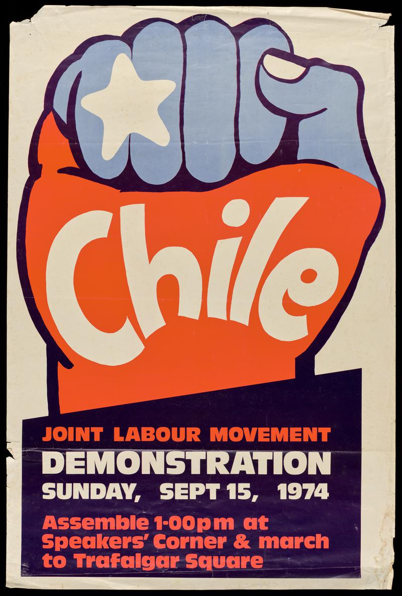 Chile demonstration poster, 15 September 1974