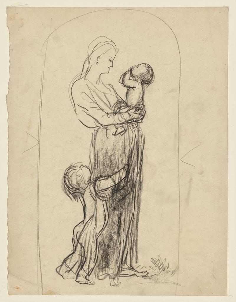 Mother with Infant and Child