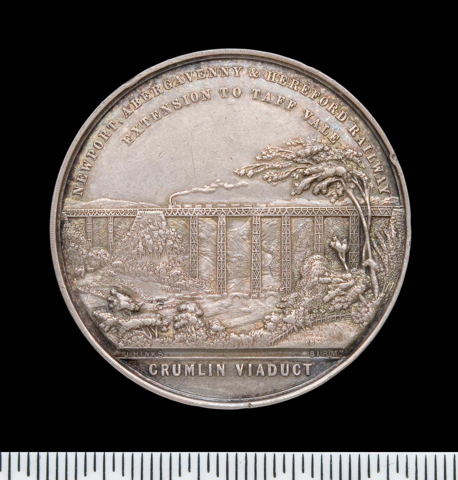 Medal; Crumlin viaduct 1857