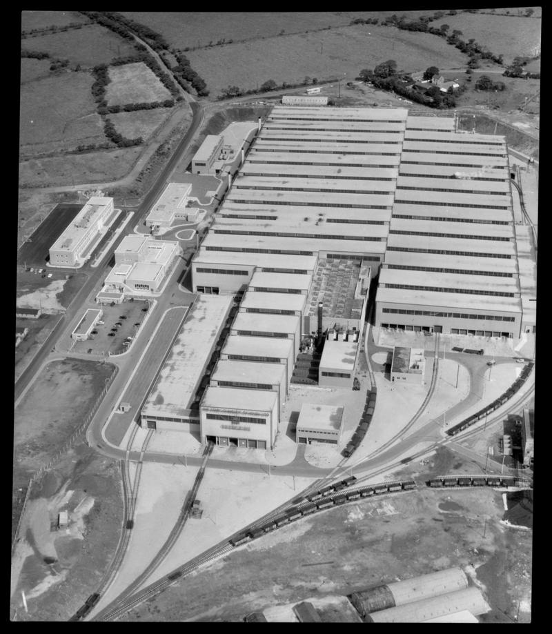 Aerial view of Steel Company of Wales works, Velindre.