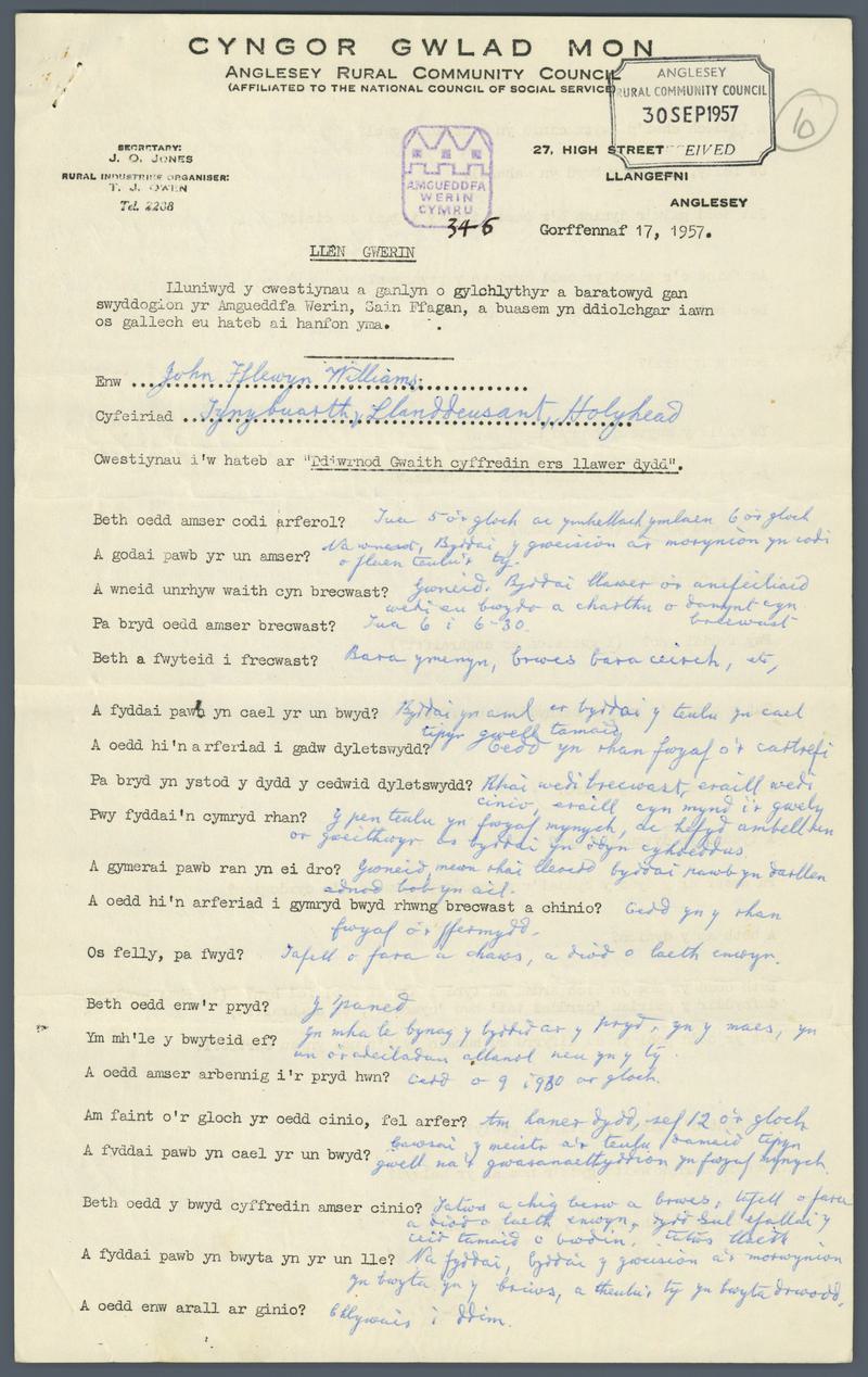 Holiadur | questionnaire