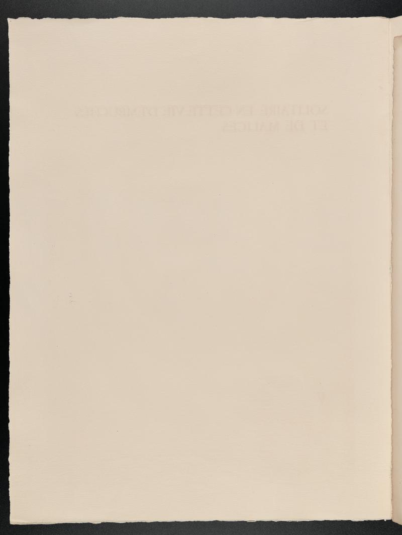 Solitaire, en cette vie d'embûches et de malices