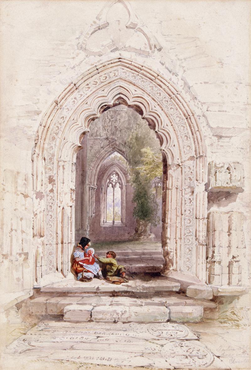 Tintern Abbey, door into cloister