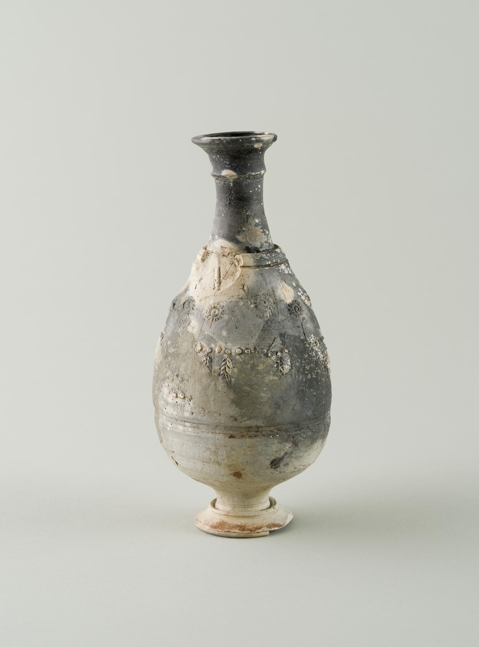 Roman pottery bottle