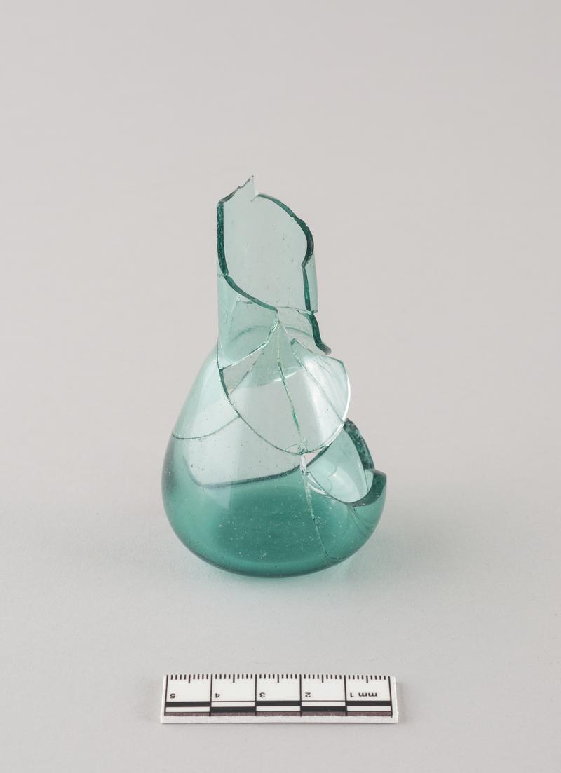 Roman glass unguent bottle