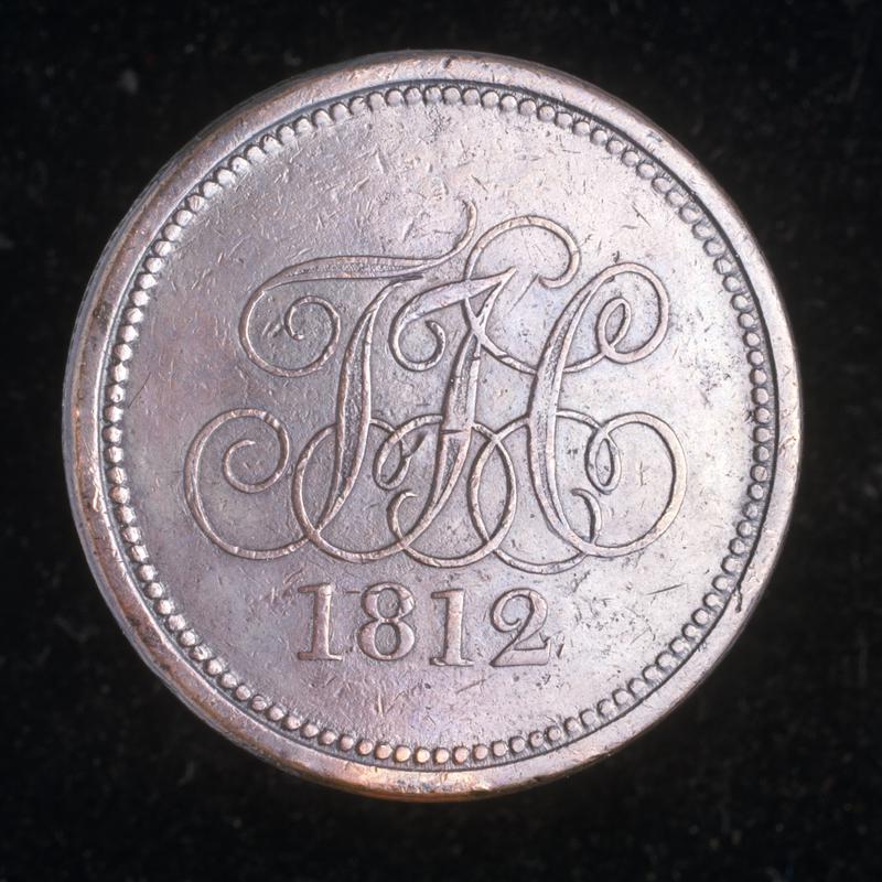 Tradegar Iron Co penny (obv.)