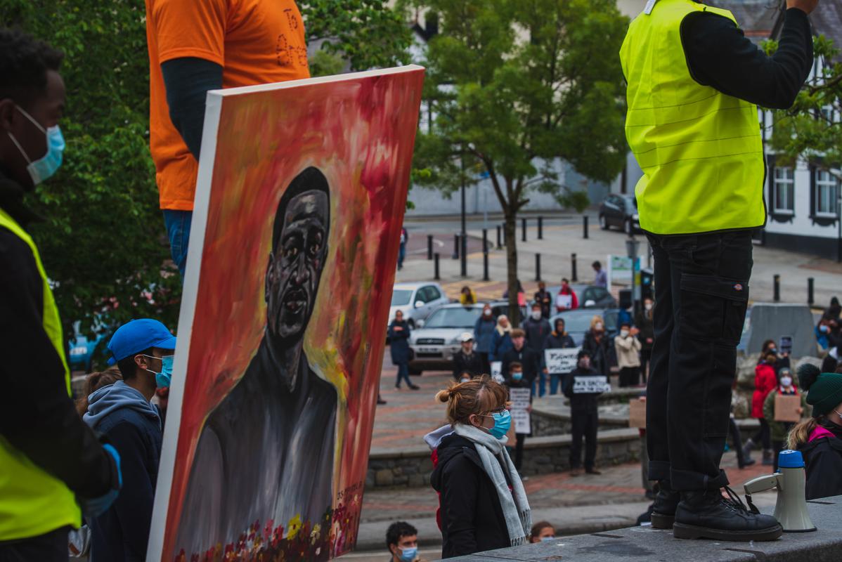 Black Lives Matter demonstration in Bangor, 6 June 2020