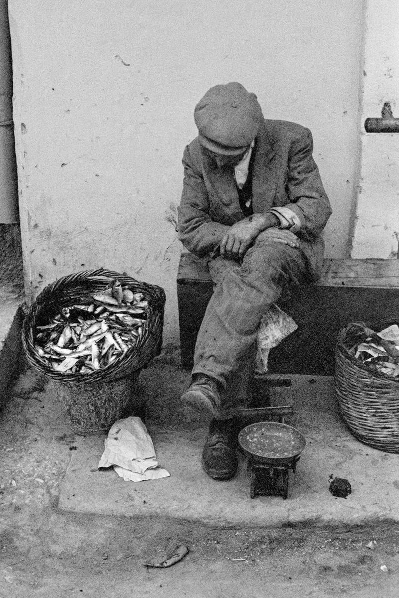 GREECE. Corfu. Paleokastritsa. Sardine seller. 1963