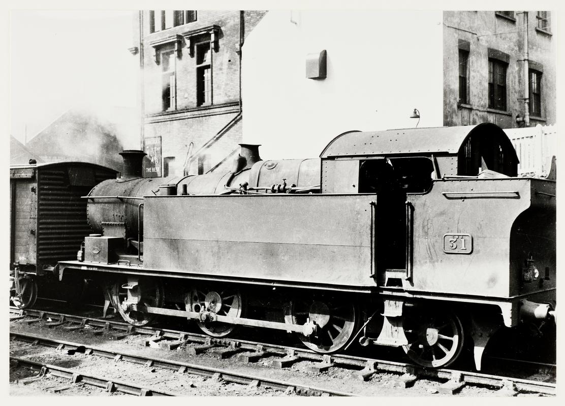 B.R. 0-6-2T Locomotive No.31 at Penarth Station