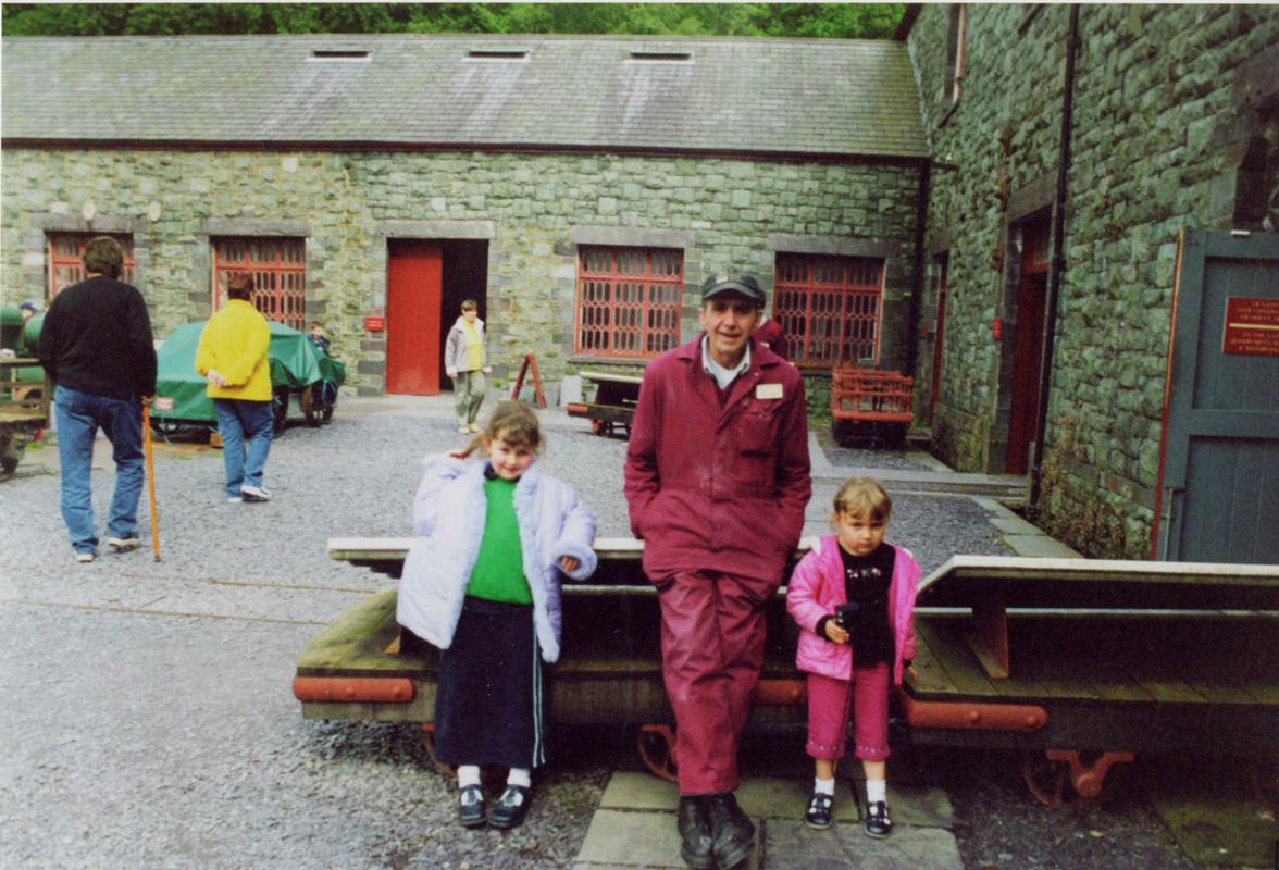 Left to right: Elliw, Den, Alaw, National Slate Museum