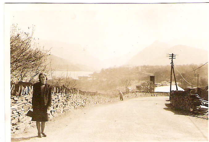 View of the road leading towards Llanberis