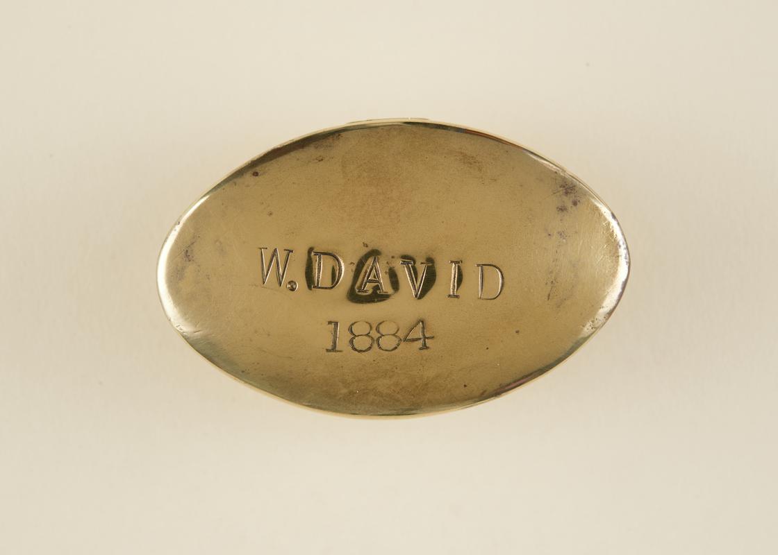 Twist box inscribed &#039;W. David 1884&#039;