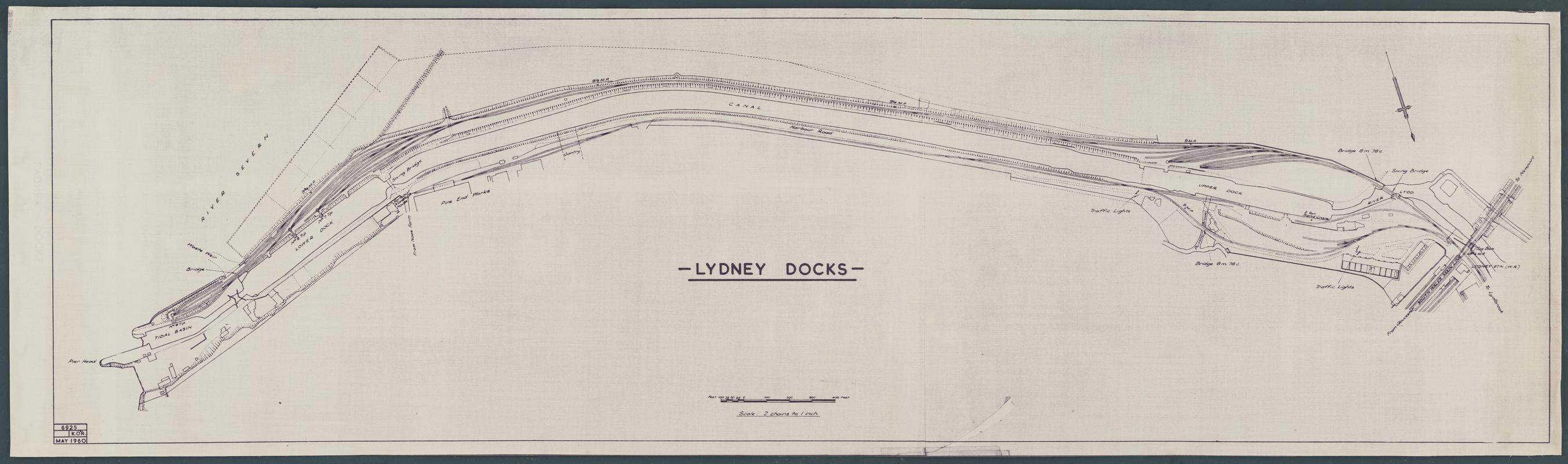Plan &#039;Lydney Docks&#039;, 1960
