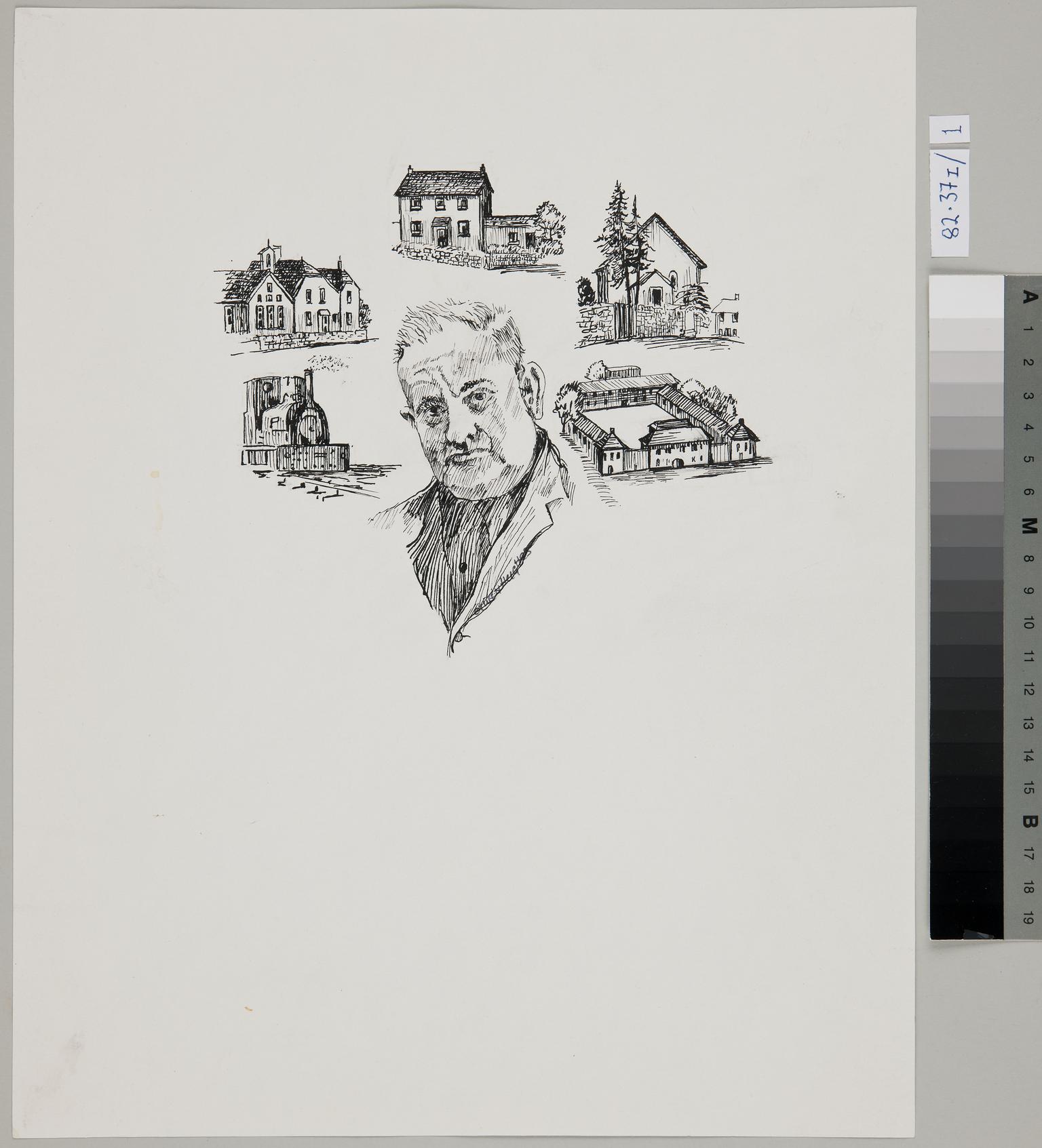Portrait of Hugh Jones (drawing)